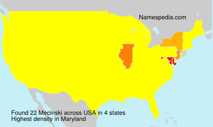 Surname Mecinski in USA Surname Mecinski in USA