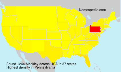 Surname Meckley in USA Surname Meckley in USA