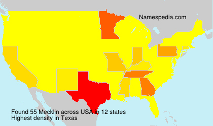 Surname Mecklin in USA Surname Mecklin in USA