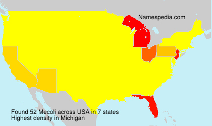 Surname Mecoli in USA Surname Mecoli in USA