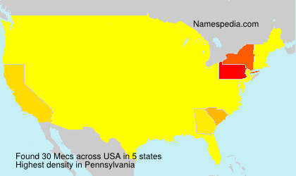 Surname Mecs in USA Surname Mecs in USA