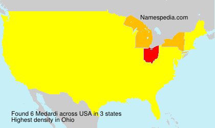 Surname Medardi in USA Surname Medardi in USA