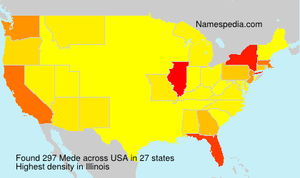 Surname Mede in USA