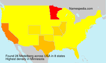 Surname Medelberg in USA Surname Medelberg in USA