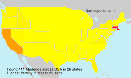 Surname Mederios in USA Surname Mederios in USA