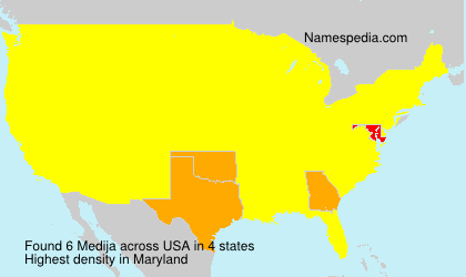 Surname Medija in USA Surname Medija in USA