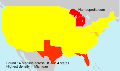 Surname Medinis in USA