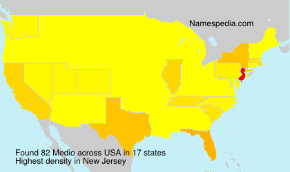 Surname Medio in USA Surname Medio in USA