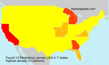 Surname Medjedovic in USA Surname Medjedovic in USA