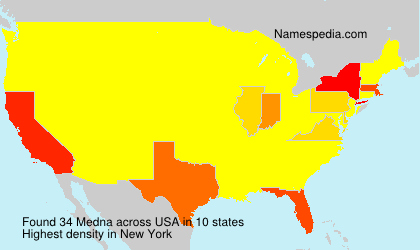 Surname Medna in USA Surname Medna in USA