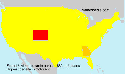 Surname Mednolucanin in USA Surname Mednolucanin in USA