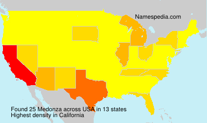 Surname Medonza in USA Surname Medonza in USA