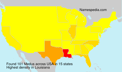 Surname Medus in USA Surname Medus in USA