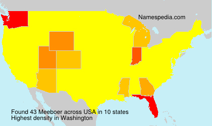 Surname Meeboer in USA Surname Meeboer in USA