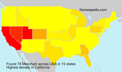 Surname Meecham in USA Surname Meecham in USA