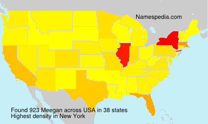 Surname Meegan in USA Surname Meegan in USA