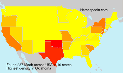 Surname Meeh in USA Surname Meeh in USA