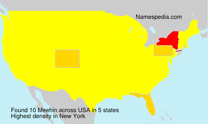 Surname Meehin in USA Surname Meehin in USA