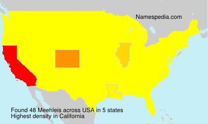 Surname Meehleis in USA Surname Meehleis in USA