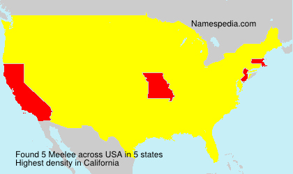 Surname Meelee in USA Surname Meelee in USA