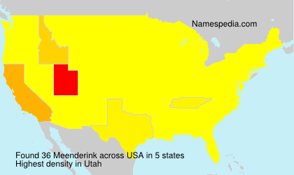 Surname Meenderink in USA Surname Meenderink in USA