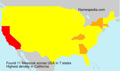 Surname Meesook in USA Surname Meesook in USA