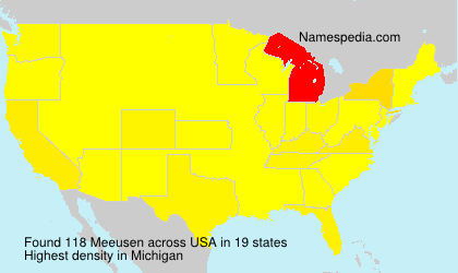 Surname Meeusen in USA Surname Meeusen in USA