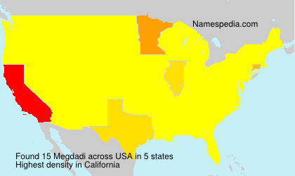 Surname Megdadi in USA Surname Megdadi in USA
