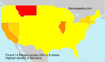 Surname Meged in USA Surname Meged in USA