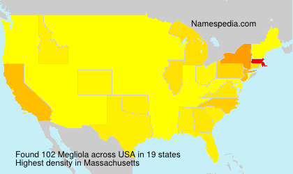 Surname Megliola in USA Surname Megliola in USA