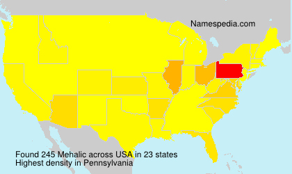 Surname Mehalic in USA Surname Mehalic in USA