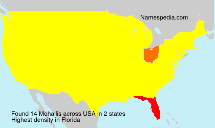 Surname Mehallis in USA Surname Mehallis in USA