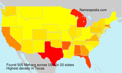 Surname Meharg in USA Surname Meharg in USA