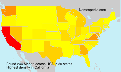 Surname Mehari in USA Surname Mehari in USA