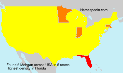 Surname Mehgan in USA