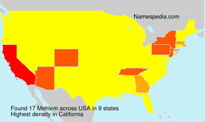 Surname Mehlem in USA Surname Mehlem in USA