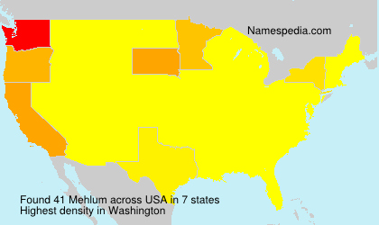 Surname Mehlum in USA Surname Mehlum in USA