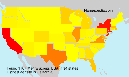 Surname Mehra in USA Surname Mehra in USA
