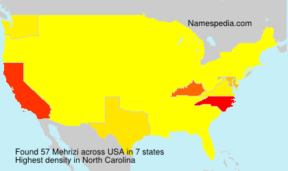 Surname Mehrizi in USA Surname Mehrizi in USA