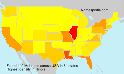 Surname Mehrtens in USA Surname Mehrtens in USA