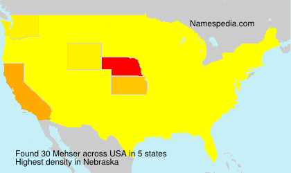 Surname Mehser in USA Surname Mehser in USA