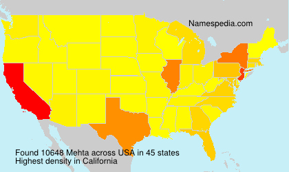 Surname Mehta in USA Surname Mehta in USA