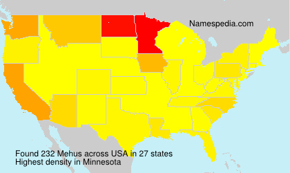 Surname Mehus in USA Surname Mehus in USA