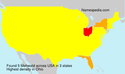Surname Mehwald in USA Surname Mehwald in USA