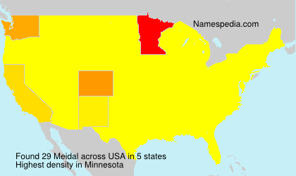 Surname Meidal in USA Surname Meidal in USA
