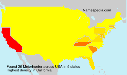 Surname Meierhoefer in USA Surname Meierhoefer in USA