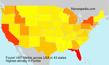 Surname Meikle in USA Surname Meikle in USA