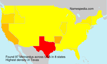 Surname Meinardus in USA Surname Meinardus in USA