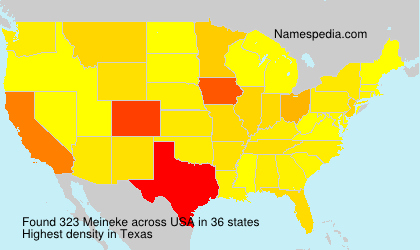 Surname Meineke in USA