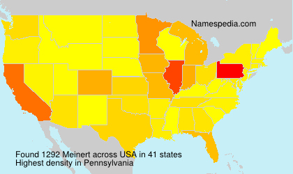 Surname Meinert in USA Surname Meinert in USA